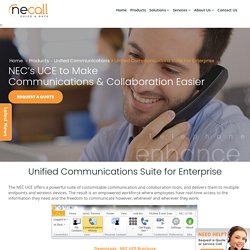 NEC UCE – NEC United Communications for Enterprise