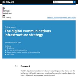 The digital communications infrastructure strategy