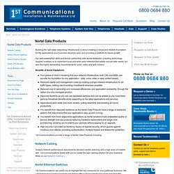 Nortel Data Products : The Nortel Specialists : 1st Communications Installation and Maintenance