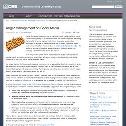 CEC Insider » Anger Management on Social Media