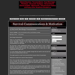 Survival-Communications & Motivation