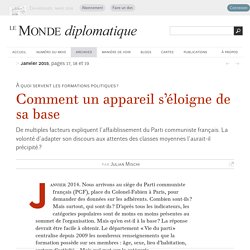 Comment le Parti communiste français s'est éloigné de sa base, par Julian Mischi (Le Monde diplomatique, janvier 2015)