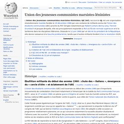 Union des jeunesses communistes marxistes-léninistes