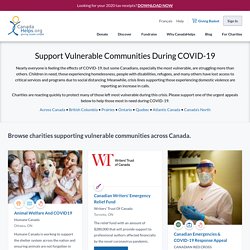 Support Vulnerable Communities During COVID-19