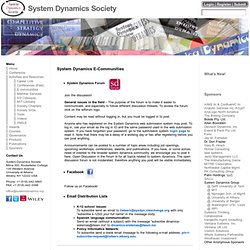 E-communities « System Dynamics Society