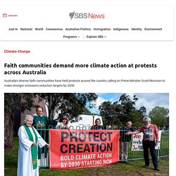 Faith communities demand more climate action at protests across Australia