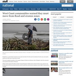 West Coast communities warned they must move from flood and erosion zones