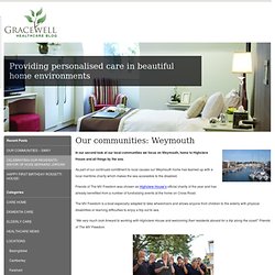 Our communities: Weymouth - Gracewell Healthcare Blog