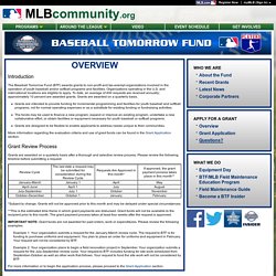 MLB Community: Baseball Tomorrow Fund: Overview
