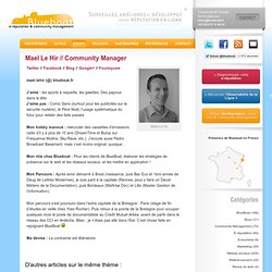 Mael Le Hir // Community Manager