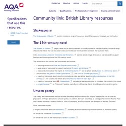 Community link: British Library resources