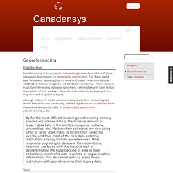 Georeference.canadensys
