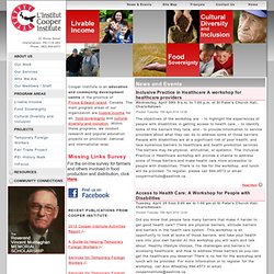 Community Development - Cooper Institute