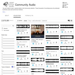Community Audio : Free Audio : Download & Streaming : Internet Archive