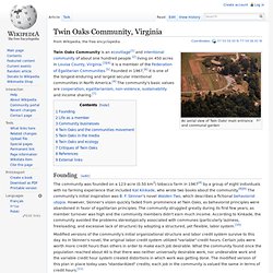 Twin Oaks Community, Virginia