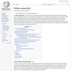 Online community