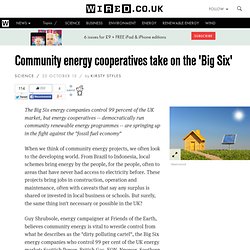 Community energy cooperatives take on the 'Big Six'