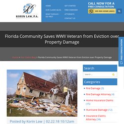 Florida Community Saves WWII Veteran from Eviction over Property Damage