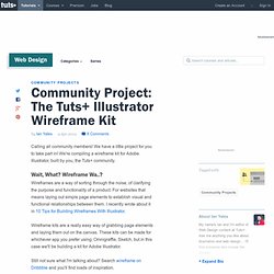 Community Project: The Tuts+ Illustrator Wireframe Kit