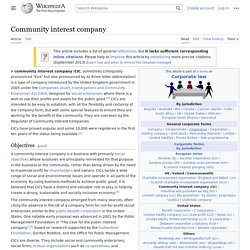 Community interest company - Wikipedia
