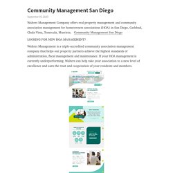 Community Management San Diego