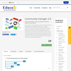 Curso online de Community manager 2.0