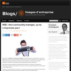 RSE : être community manager, ça ne s'improvise pas !