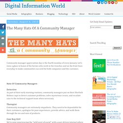 The Many Hats Of A Community Manager