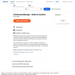Manager - Online & Content - Manchester