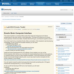 LabVIEW Emotiv Toolkit