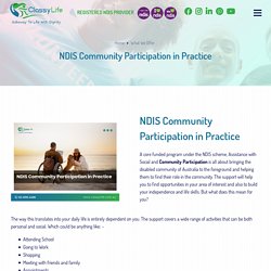 NDIS Community Participation in Practice