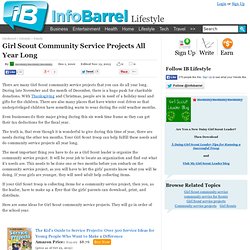 Girl Scout Community Service Projects All Year Long