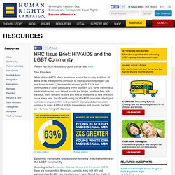 Issue Brief: HIV/AIDS and the LGBT Community