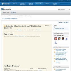 Using the XBox Kinect with LabVIEW Robotics Starter Kit