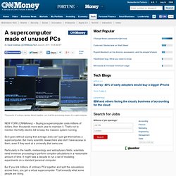 IBM World Community Grid: A supercomputer of unused PCs - Jun. 23
