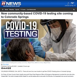 New community-based COVID-19 testing site coming to Colorado Springs