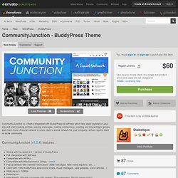 CommunityJunction - BuddyPress Theme