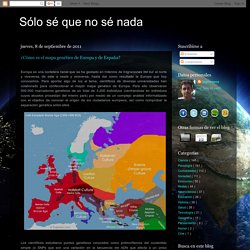 ¿Cómo es el mapa genético de Europa y de España?