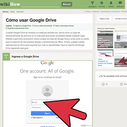 Cómo usar Google Drive