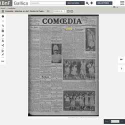 Comoedia, Jounal publié le 31 mai 2013 relatant la création du Sacre du Printemps (Site de Gallica Bnf)