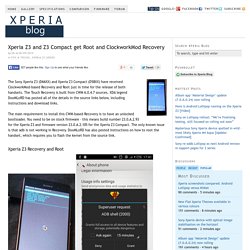 Xperia Z3 and Z3 Compact get Root and ClockworkMod Recovery