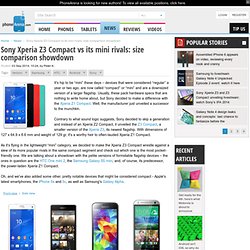 Sony Xperia Z3 Compact vs its mini rivals: size comparison showdown