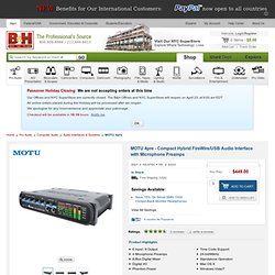 MOTU 4pre - Compact Hybrid FireWire/USB Audio Interface 8469 B