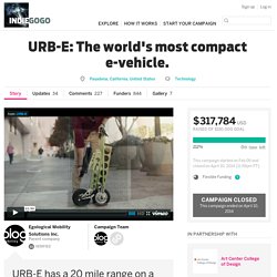 URB-E: The world's most compact e-vehicle.