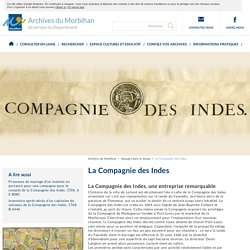 Archives départementales du Morbihan : La Compagnie des Indes
