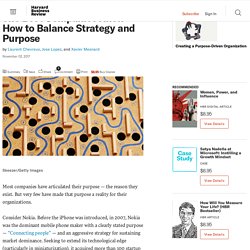 The Best Companies Know How to Balance Strategy and Purpose