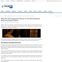 Why US Companies Choose C7 Disaster Recovery Data Center