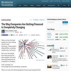 The Way Companies Are Getting Financed Is Completely Changing