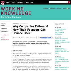 and How Their Founders Can Bounce Back