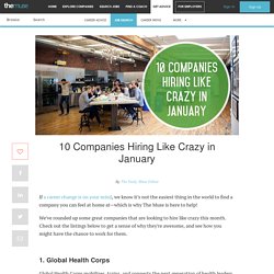 10 Companies Hiring Like Crazy in January